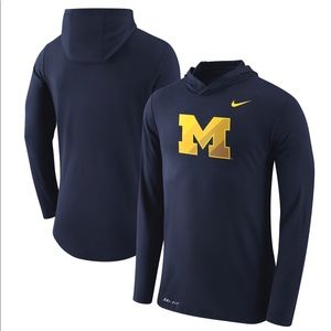 Nike Michigan Hooded Long Sleeve T-Shirt